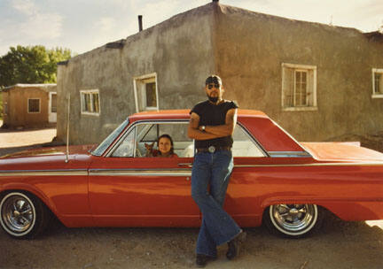 Franke Maestas and Vangie Martinez, Chimayo, '62 Ford Fairlane, from the "Lowriders: Portraits from New Mexico" portfolio