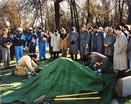 Torah Burial, Post-Arson Fire