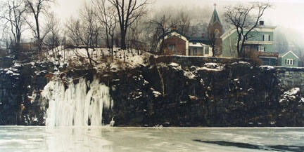 Ice Falls, Erie Canal, Little Falls, N.Y., February, 1989, from the "Waterfall" series