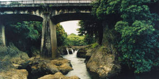 Maui's Canoe Falls, Hilo, Hawaii, February 1993, from the "Waterfall" series