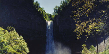 Taughannock Falls, Cayuga Lake, New York, June 1990, from the "Waterfall" series