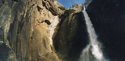 Upper and LowerYosemite Falls, Yosemite National Park, CA, March 1992, from the "Waterfall" series