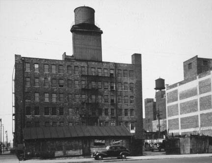 Untitled (Car, Warehouses, Edlweiss Beer sign)