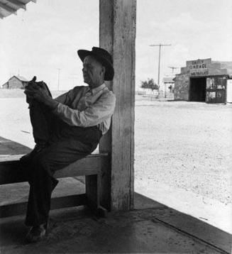 Casey Texas County Post Master, small Texas town.  His district is kept depopulated because of tractor farming.  He used the phrase "tractored out"