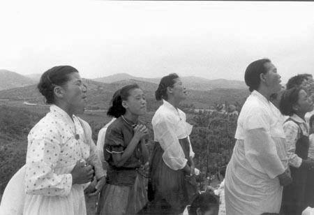 Religious Service on Korean Hilltop