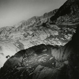 Snow Covered Mountain Range'Shadows