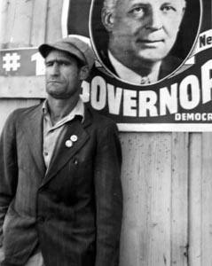 Migratory field worker, leader of the cotton strike of October 1938, which took place just before the election. Kern County, California