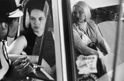 Outlaw women, Starved Rock picnic, Illinois, from the "Bikeriders" series