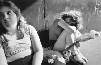 Two Girls Sitting