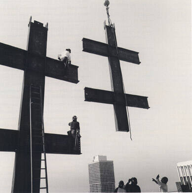 Raising Gang Preparing to Connect Steel, from the Changing Chicago Project