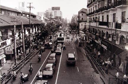 Fuzhou Road by Tibet Road, from the "A Changing Shanghai" series