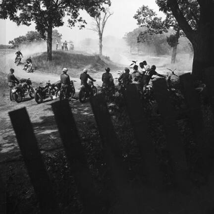 Scrambles track, McHenry, Illinois, from the "Danny Lyon" portfolio