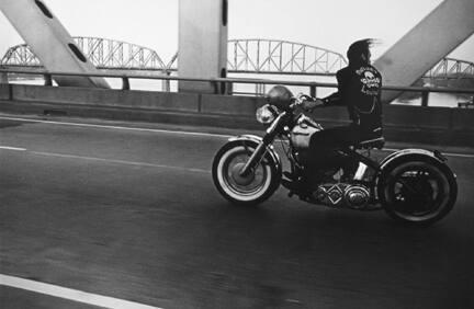 Crossing the Ohio, Louisville, from the portfolio "Danny Lyon"