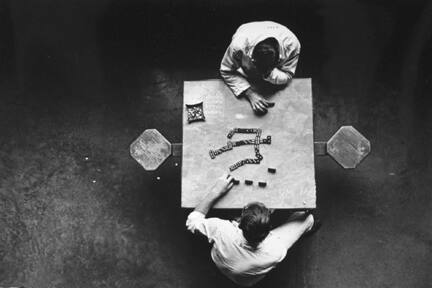 Cell block table, from the portfolio "Danny Lyon"