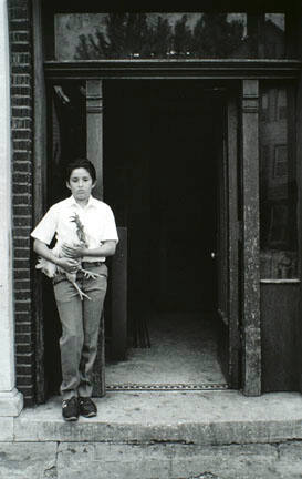 Boy With Rooster, from Changing Chicago