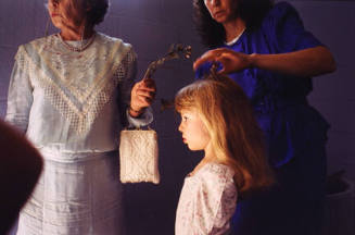 Flower Girl with her Mother & Grandmother