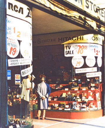 Two Men Looking in Window, North Lincoln Avenue, from Changing Chicago