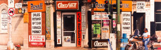 Drugstore with Multilingual Signs, Chicago