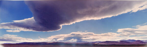 Lory Cloud Over Field with Grazing Sheep, Ireland