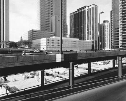 Chicago (Illinois Center, View Southwest From Walter Street and Columbus Drive)