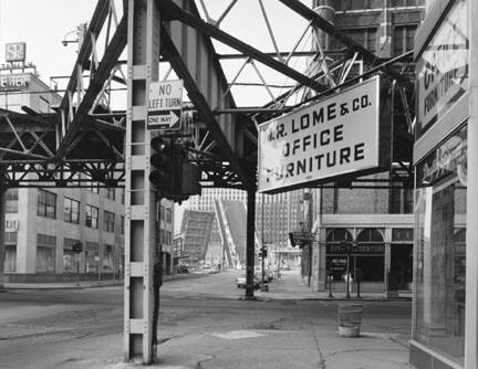 Lake and Franklin Streets, view north, Chicago, IL