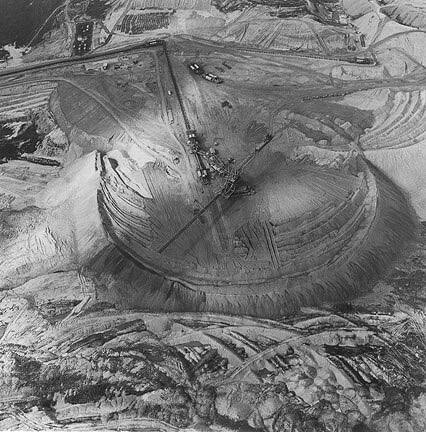 Mining the Coal Seam, Open Pit Strip Mine, Bohemia, Czech Republic