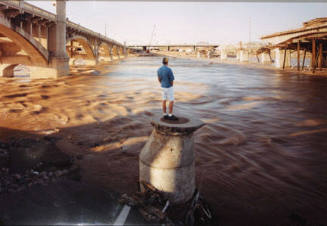 David at the Flood of the Salt River, Tempe, Arizona, from the "Water as a Cultural Reflection" series