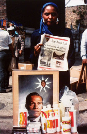 Black Activist With Hair Care Products, from Changing Chicago