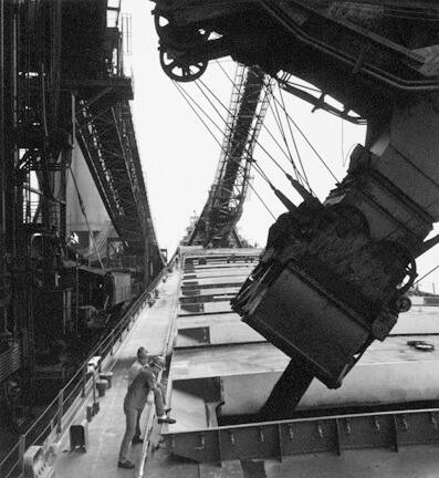 Steamer Crispin Oglebay Loading Coal at Norfolk Southern Coal Dock, Sandusky, Ohio