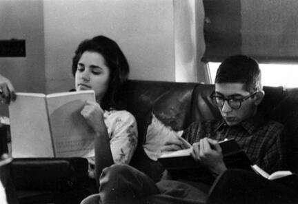 Untitled (students studying)