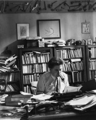 Ilya Ehrenbourg, Paris (in his study)