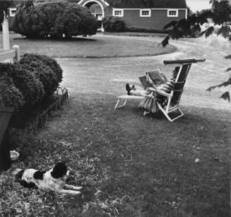 Oldwick, N.J. (woman on lawn chair)