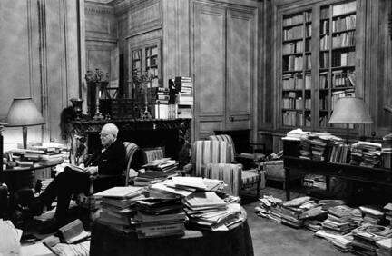 Paris (James reading in study)