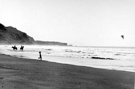 Stinson Beach Boy with Kite