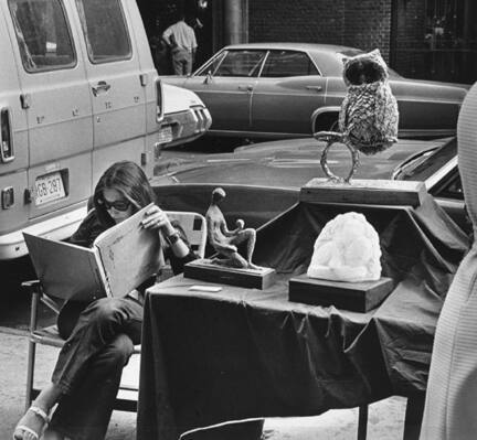 Washington Square, New York (reading at the art fair)