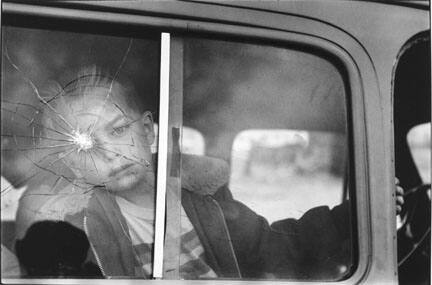 Cracked Glass with Boy, Colorado