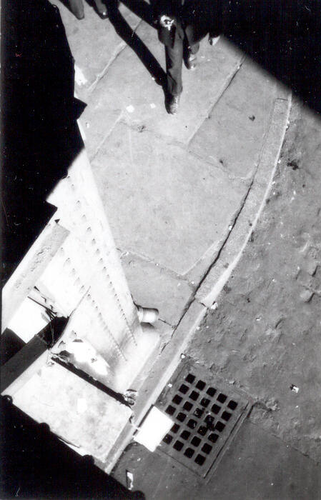 [New York City Street Corner, High Angle View]