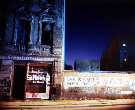 Mulackstrasse 32: Slide Projection of former Kosher Butcher Shop (1930)