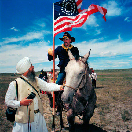 Turbaned Tourist and the Seventh Cavalry, Hardin, Montana