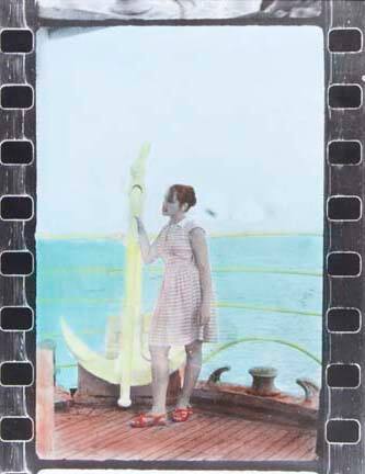 Untitled (girl with anchor), from the "I come from the childhood" series