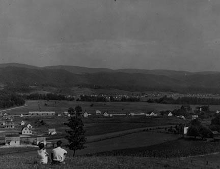 View of the Tygart Valley Homesteads. West Virginia