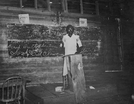 Interior of Mt. Gilead (colored) school on area of Plantation Piedmont agricultural demonstration project. Near Eatonton, Georgia