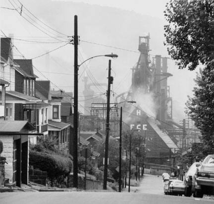 Looking Toward the Bethlehem Steel Mill, Johnston, Pennsylvania