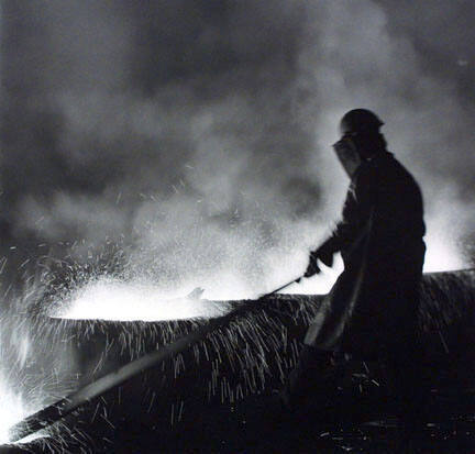 Slagging Ingots, Steel Mill, East Chicago