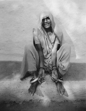 Hindu Woman with Religious Tatoos, India