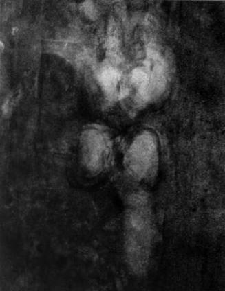 Impression of a Human Body on a Black Velvet Monolith, 19 December 1989, Chicago Studio