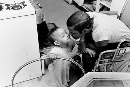 "Ivy" and his Great-Uncle Terry Share a Piece of String, Chicago, from Changing Chicago