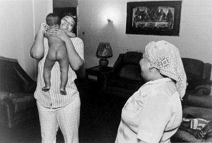 Andrea and Her Son Ivory and Her Aunt Mel, Thanksgiving, Chicago, from Changing Chicago