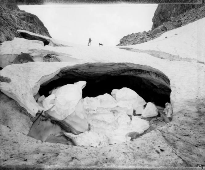 Goat Lake Ice Cavern, Sawtooth Range, Idaho