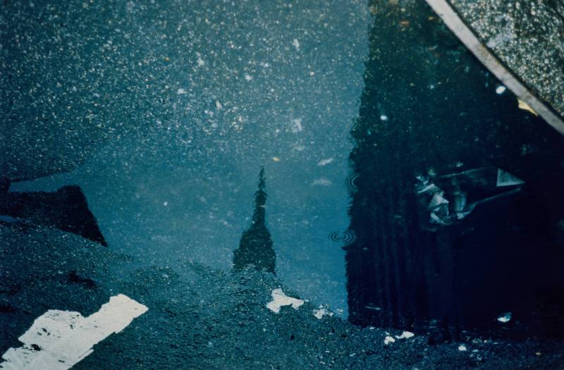 Empire State Building in Puddle